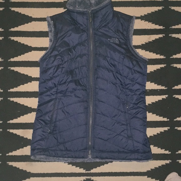 north face canvas vest